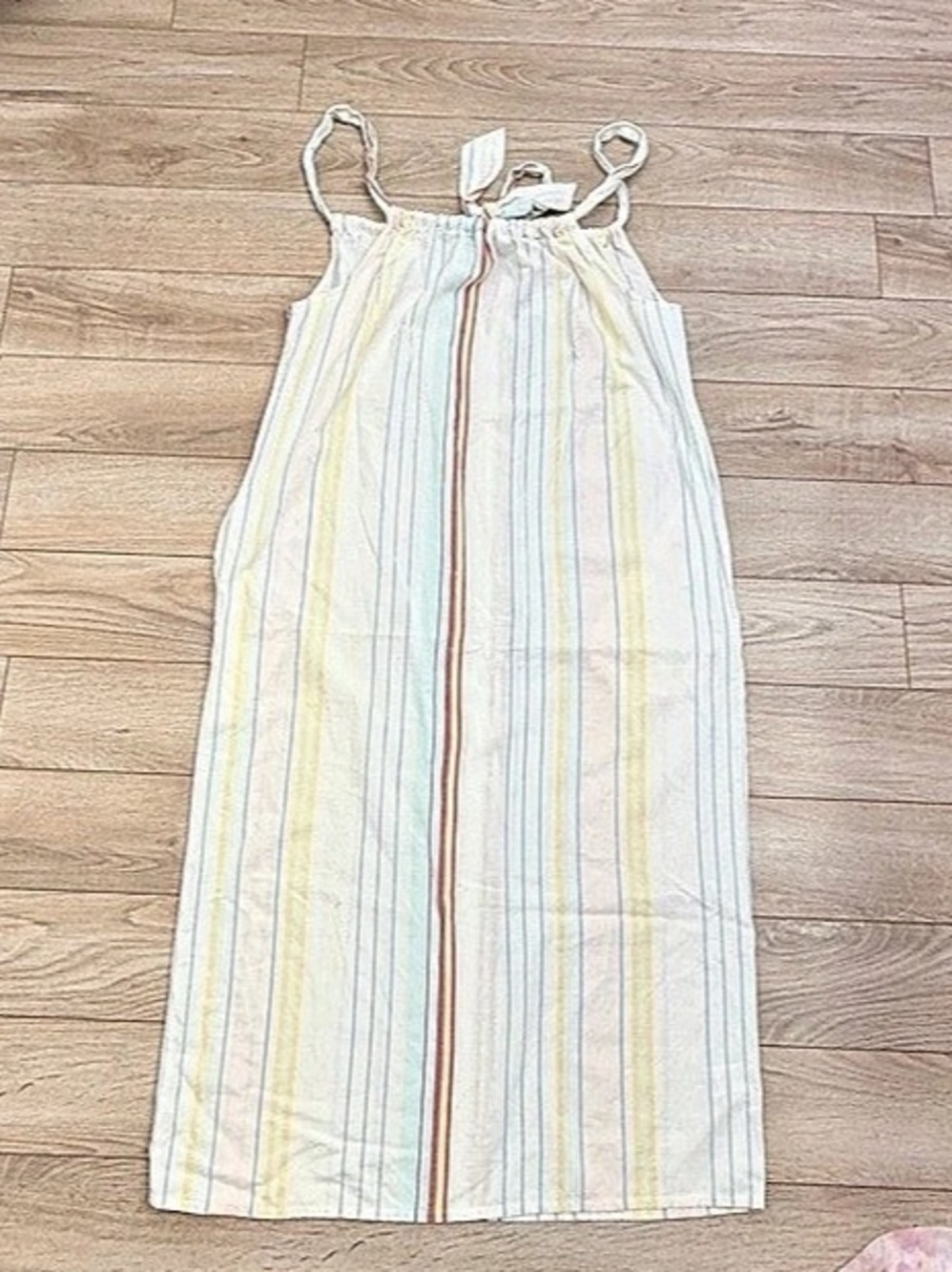 Lilla P Women's Striped Cotton Maxi Dress Size P/S
